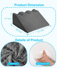 CreateBay baby colic gas relief pillow provides gentle tummy time support