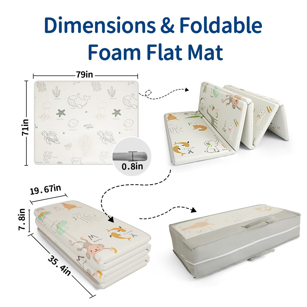 CreateBay foldable baby play mat helping kids learn through play