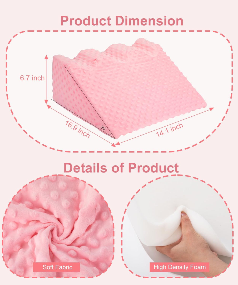 CreateBay tummy-time-prop helps infant neck and shoulder strength during play.