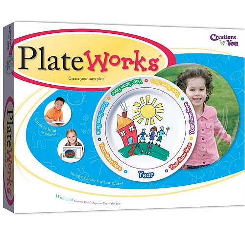 Creations by You Plate Works: customize your plate design for personal meals and gifts