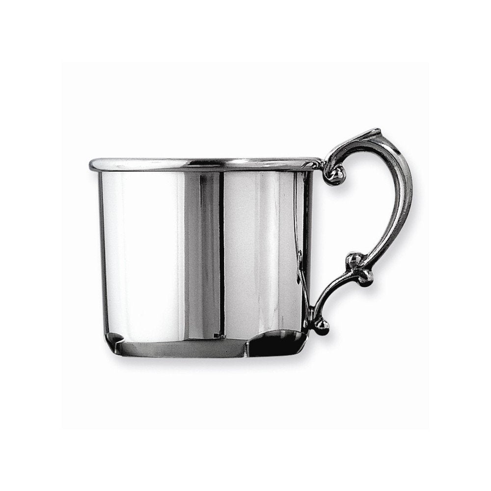 Creative Gifts International pewter baby cup, engravable keepsake for milestones