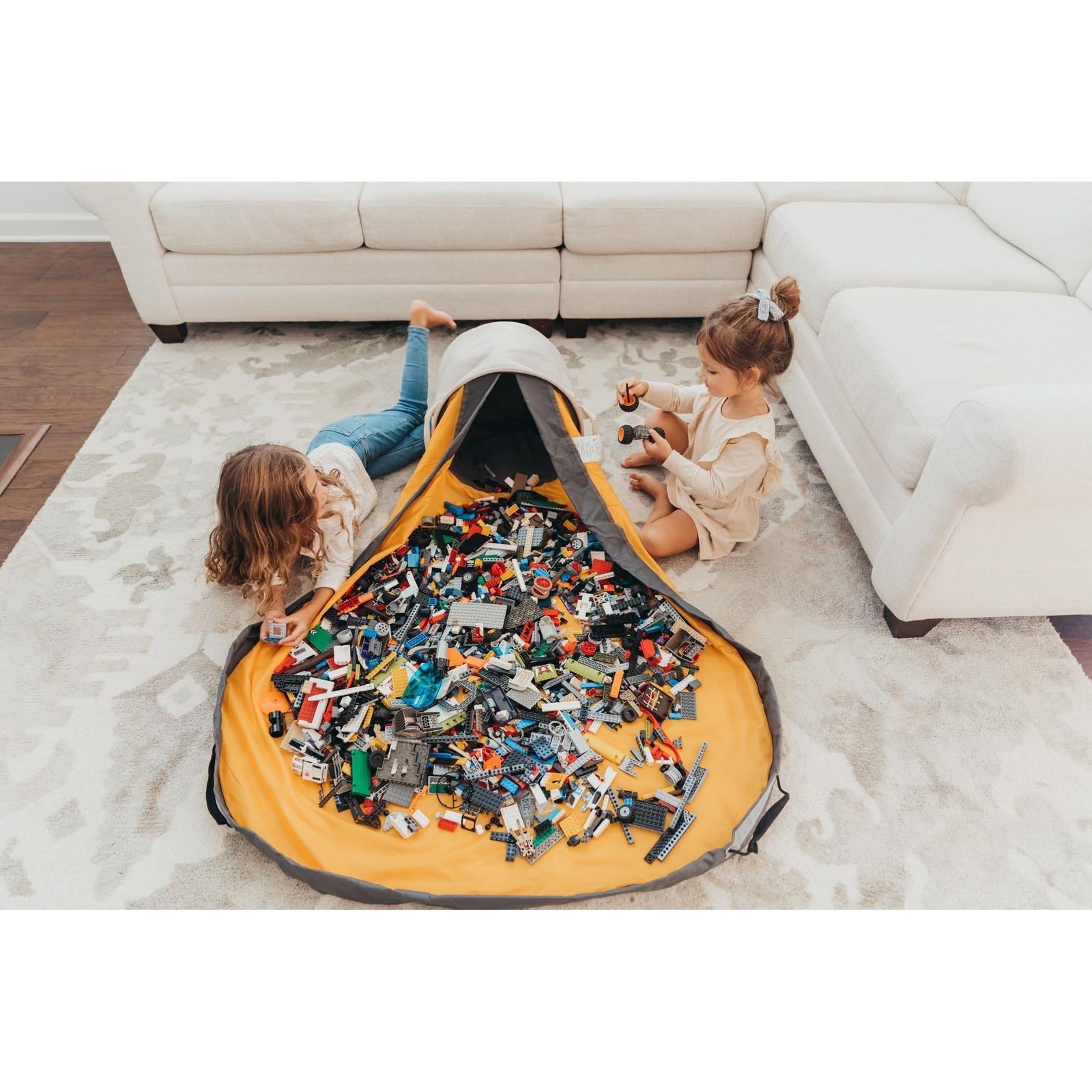 Creative QT SlideAway holiday toy organizer supports seasonal cleanup.