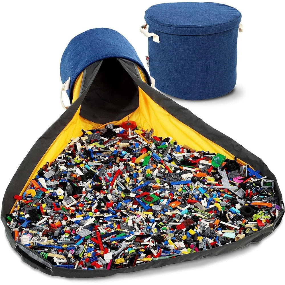 Creative QT SlideAway playroom neatly organized with this storage solution