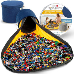 Creative QT SlideAway bin collapsible for simple toy cleanup and storage