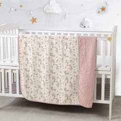 CREVENT baby stroller blanket in grey cloud for car rides and outings