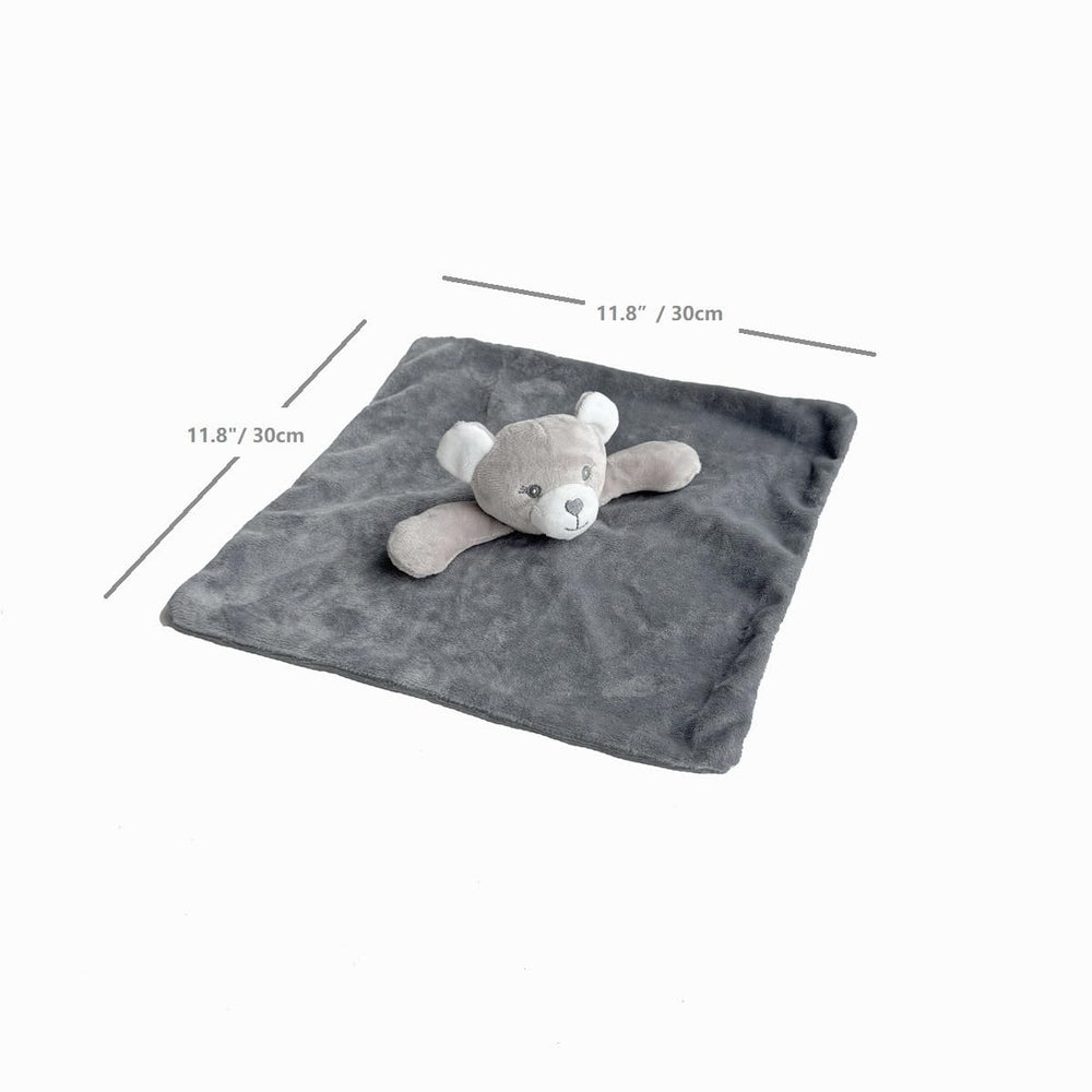 CREVENT cozy plush lovie on crib illustrates portable comfort during naps.