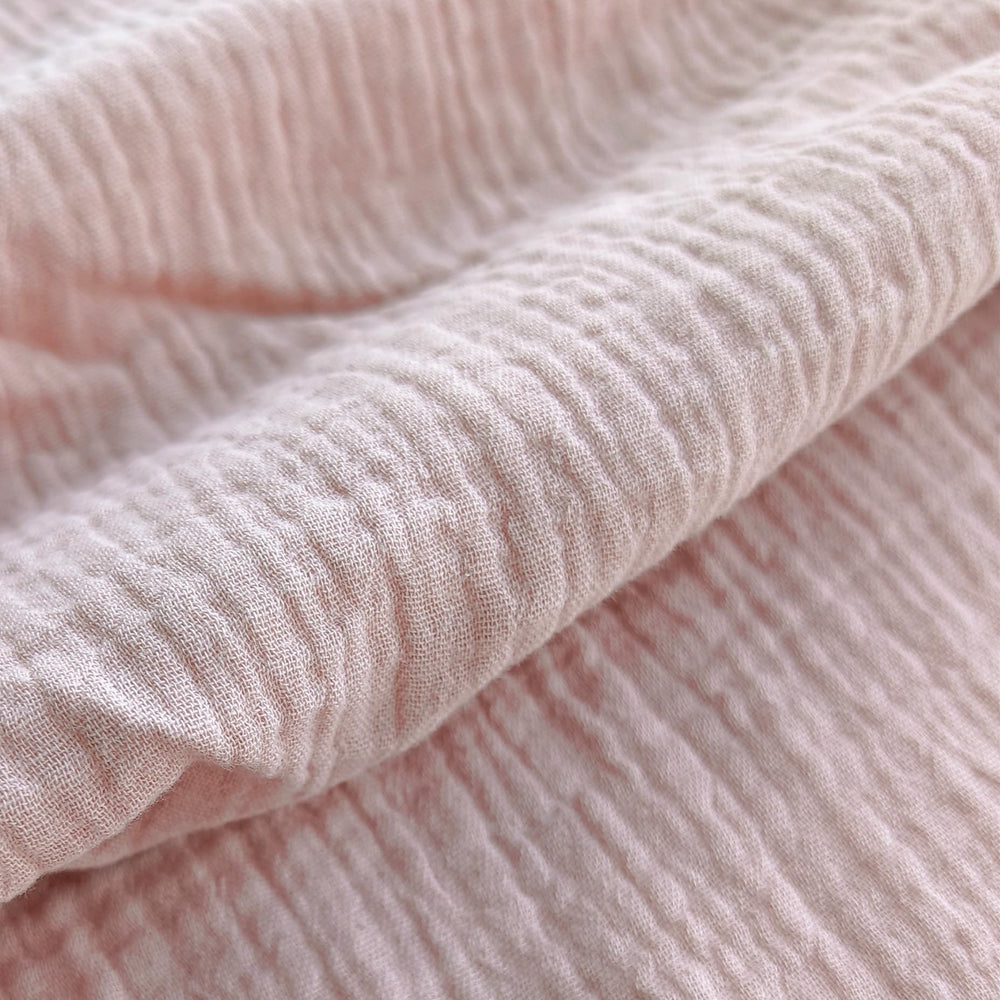 CREVENT gift-ready pink baby blanket packaged in cotton bag