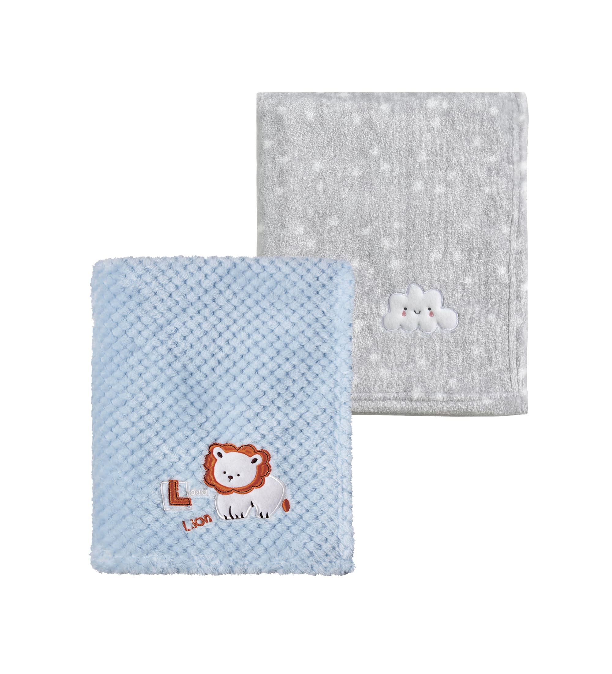 CREVENT grey cloud blanket close-up showing ultra-soft warmth for babies.