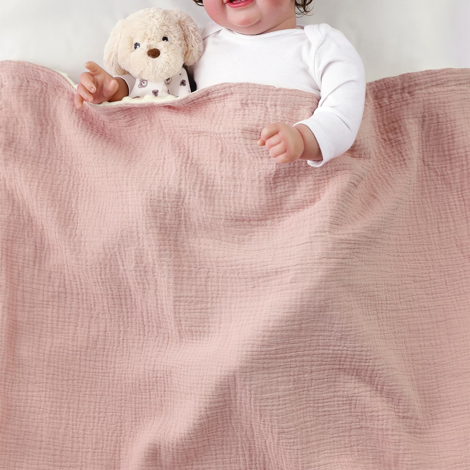 CREVENT mink-backed blanket showing plush backing for extra warmth