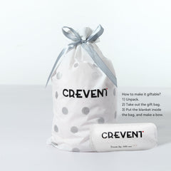CREVENT Minky animal blanket back view highlighting plush texture.