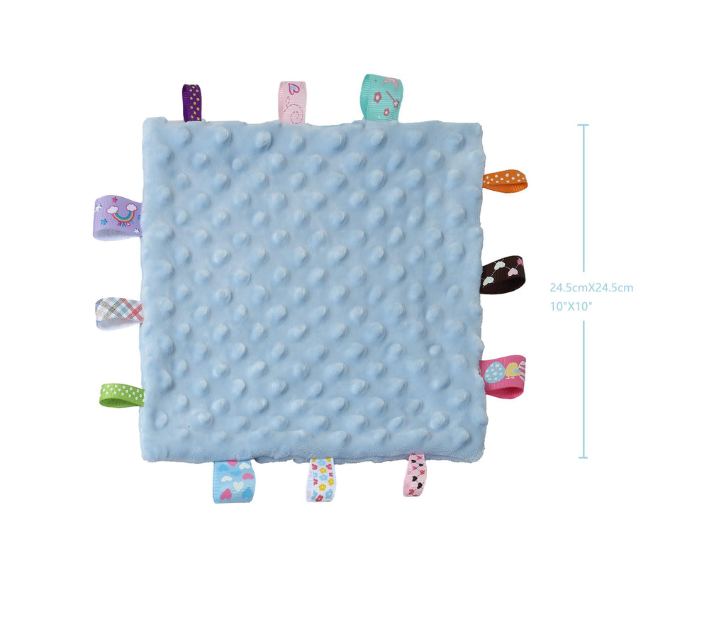 CREVENT minky dot fabric close-up shows plush texture and safety for babies.