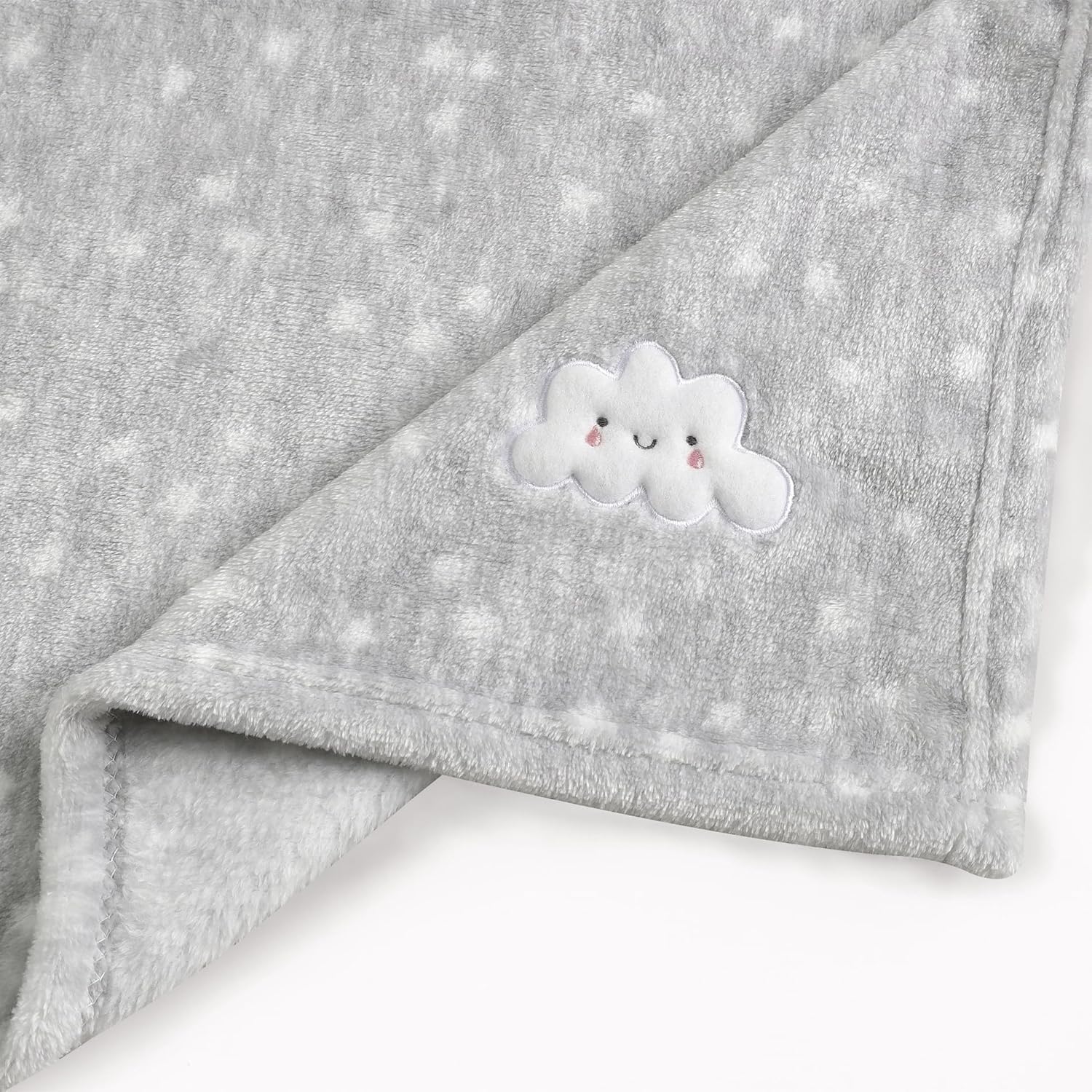 CREVENT nursery-ready blanket used as swaddle, nursing cover, or tummy time mat.