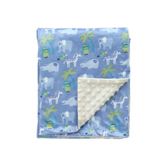 CREVENT Silky Soft Baby Blanket Zoo 30x40 inches, perfect for newborn snuggles.