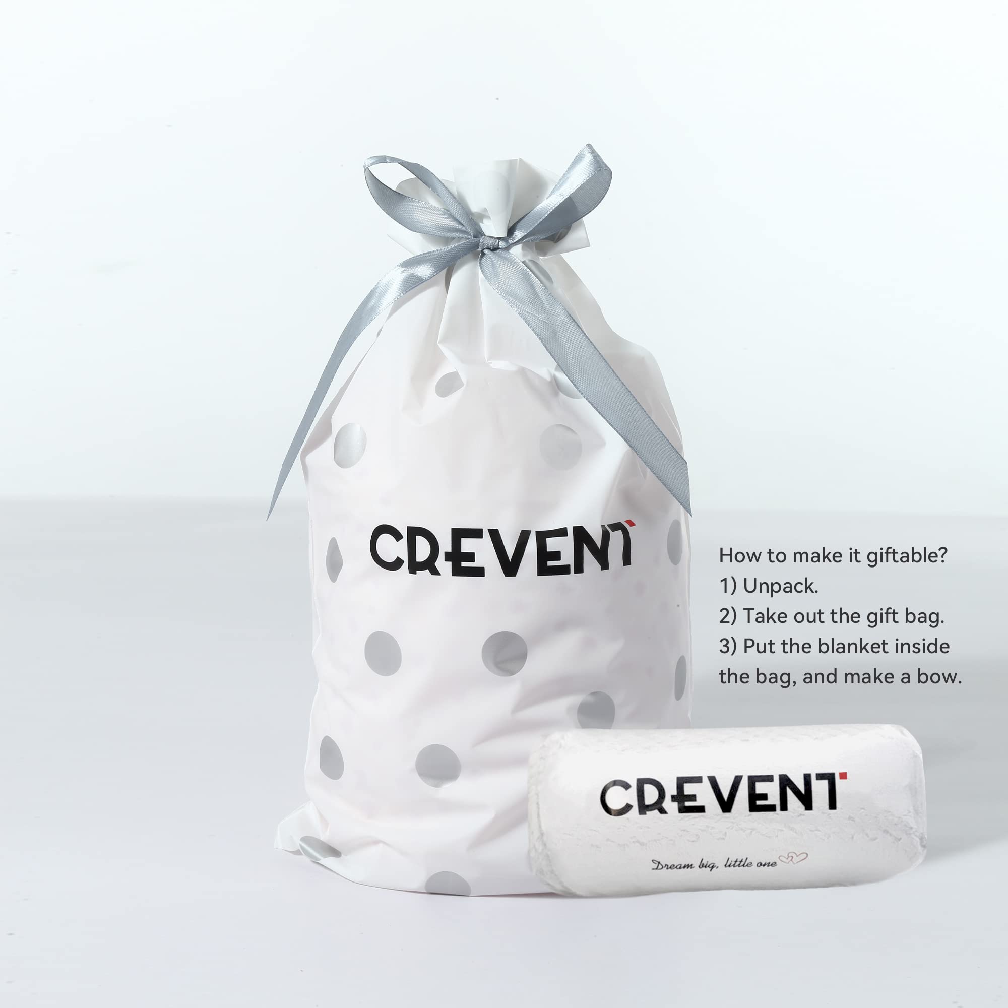 CREVENT soft fleece blanket on stroller for on-the-go warmth