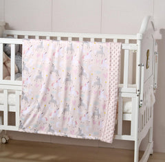 CREVENT soft plush receiving blanket offering warm, breathable cuddle