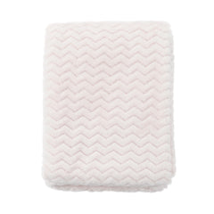 CREVENT Wave Ivory blanket closeup shows ultra-soft fabric for gentle baby comfort