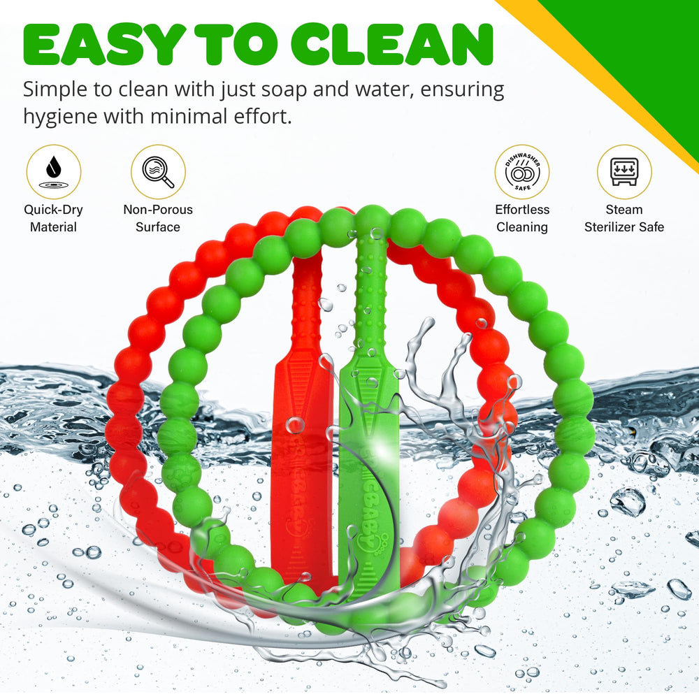 CRICBABY teether freezer-friendly feature for quick cooling relief