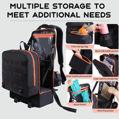 Crisinant carrier side view highlighting breathable straps