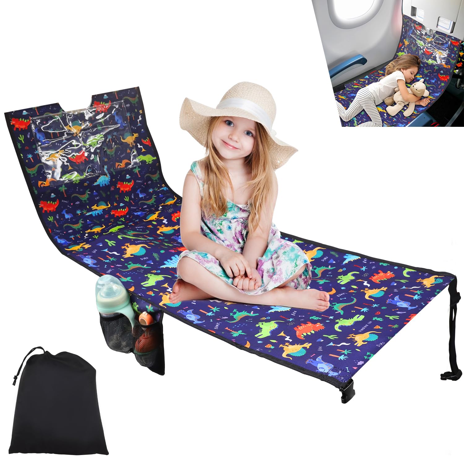 Crisinant portable toddler airplane bed offers cozy sleep on planes