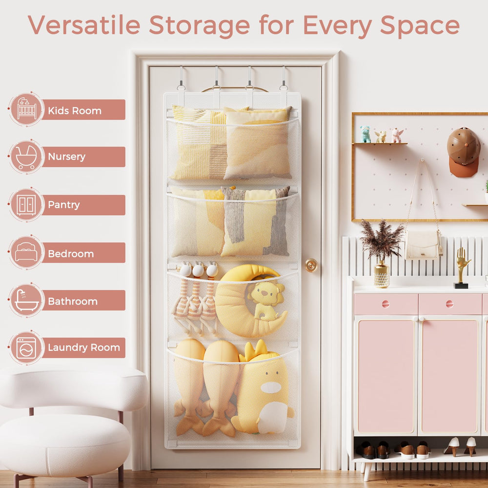 Criusia door organizer ideal for playroom organization and travel packing.