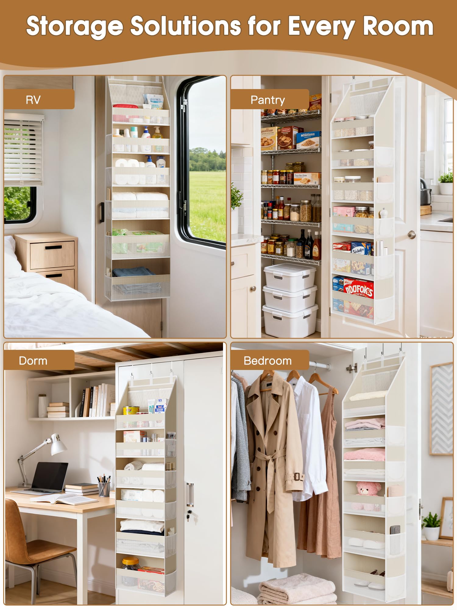 Criusia easy-hang setup with included hooks for instant use.