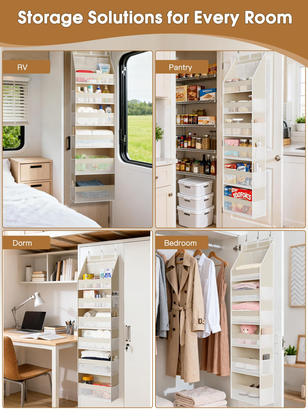 Criusia easy-hang setup with included hooks for instant use.