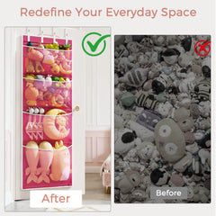 Criusia extra-large door organizer with four deep mesh pockets for easy access.