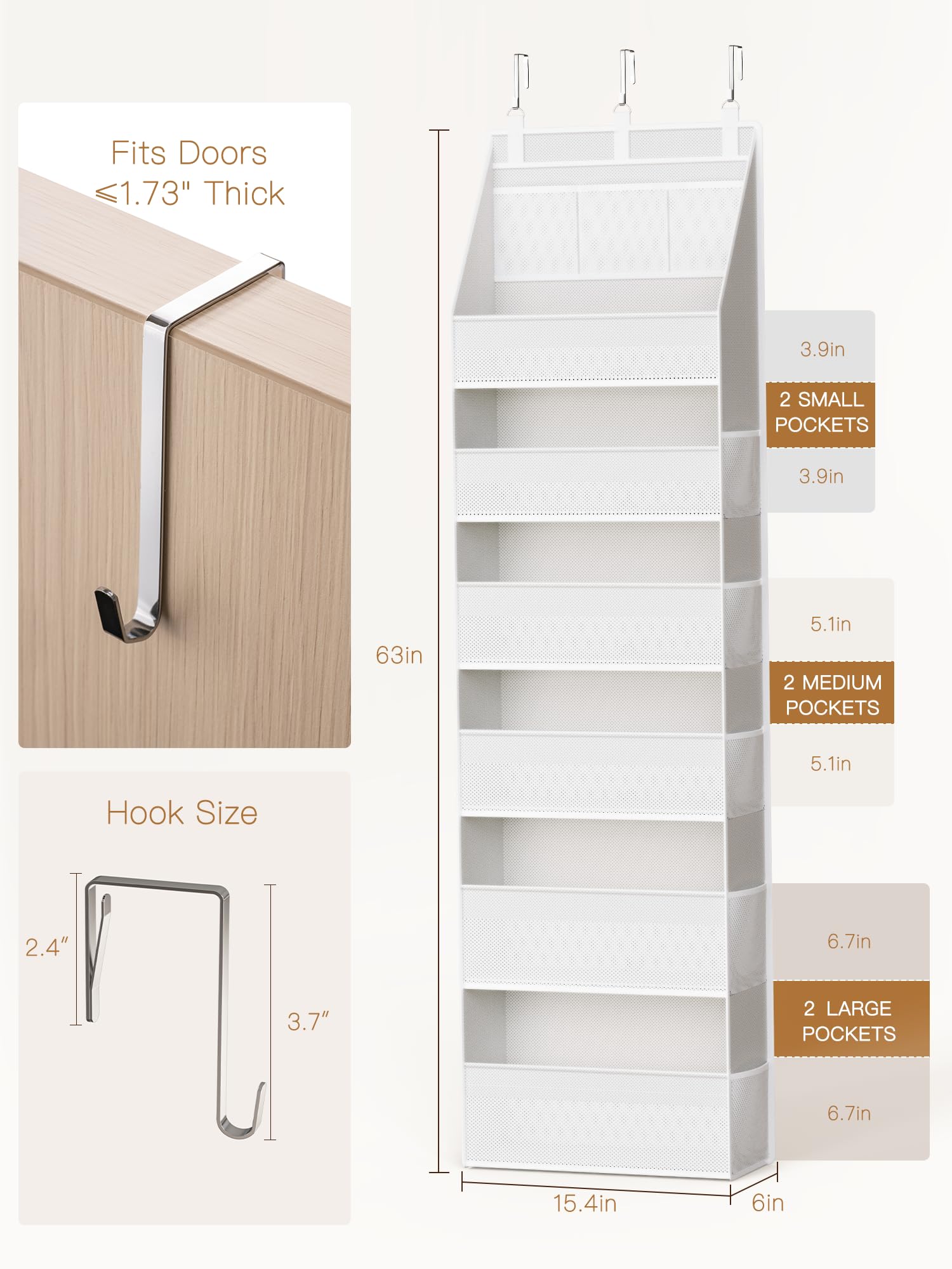 Criusia multi-purpose storage fits dorms, bedrooms, or closets for tidy organization