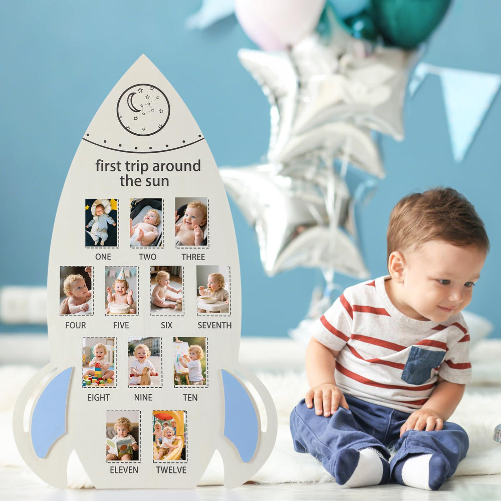 CroBlissful beige and blue color theme complements any nursery decor