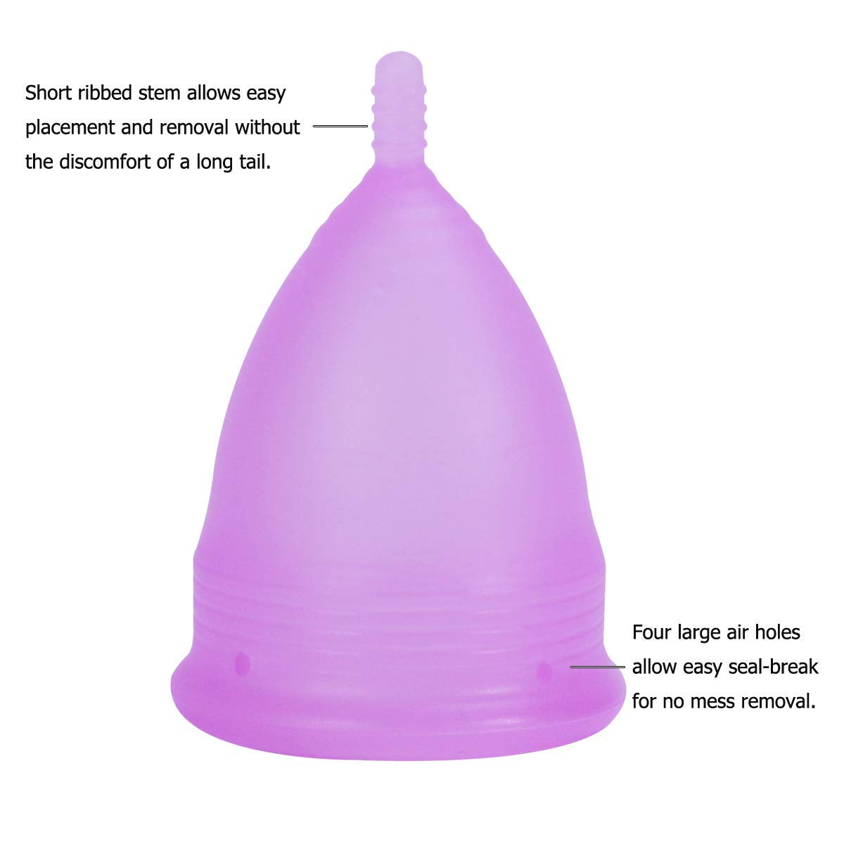 Croing large size cup, ready for extended wear on busy days.