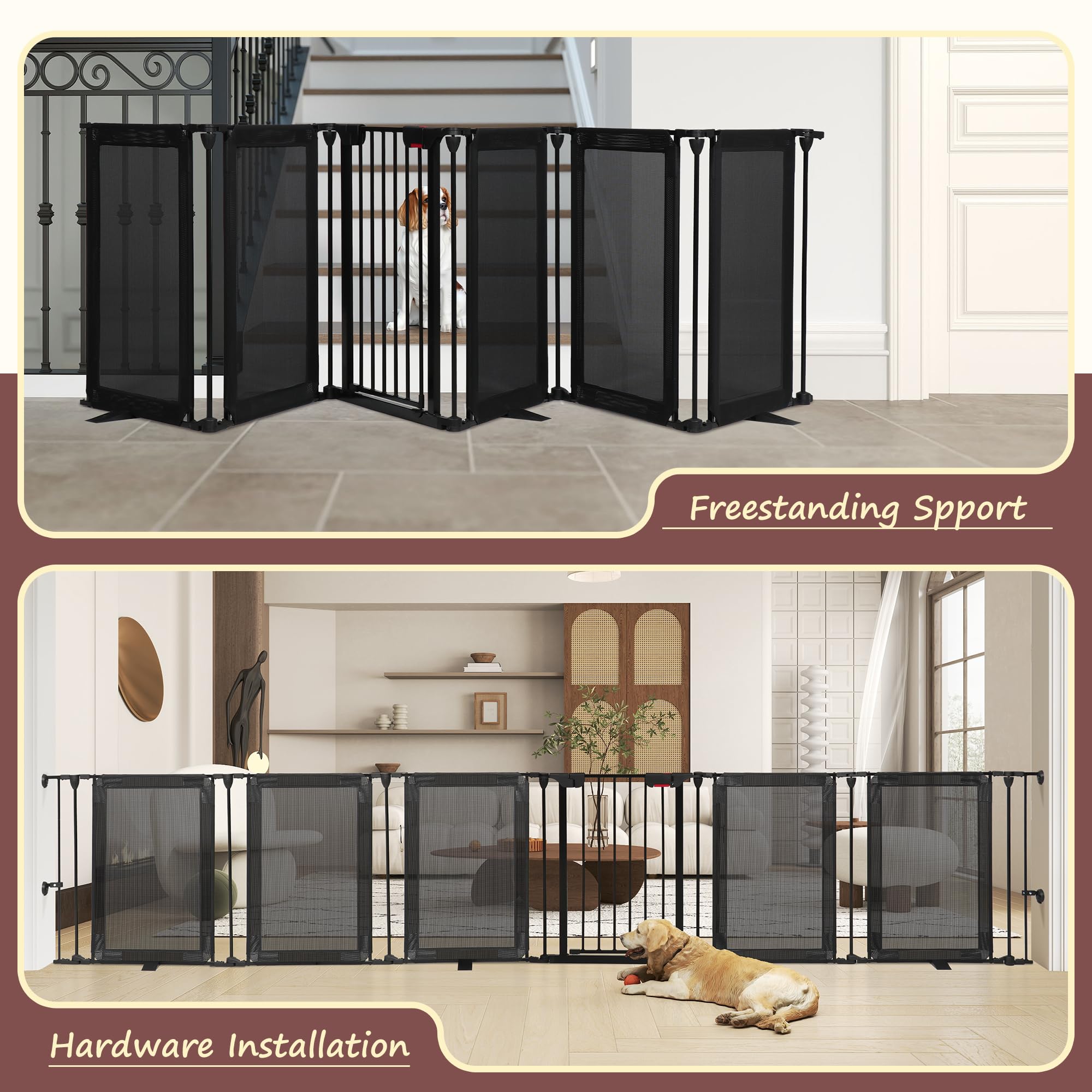 CRUDATE 150-inch wide gate secures wide openings without tools