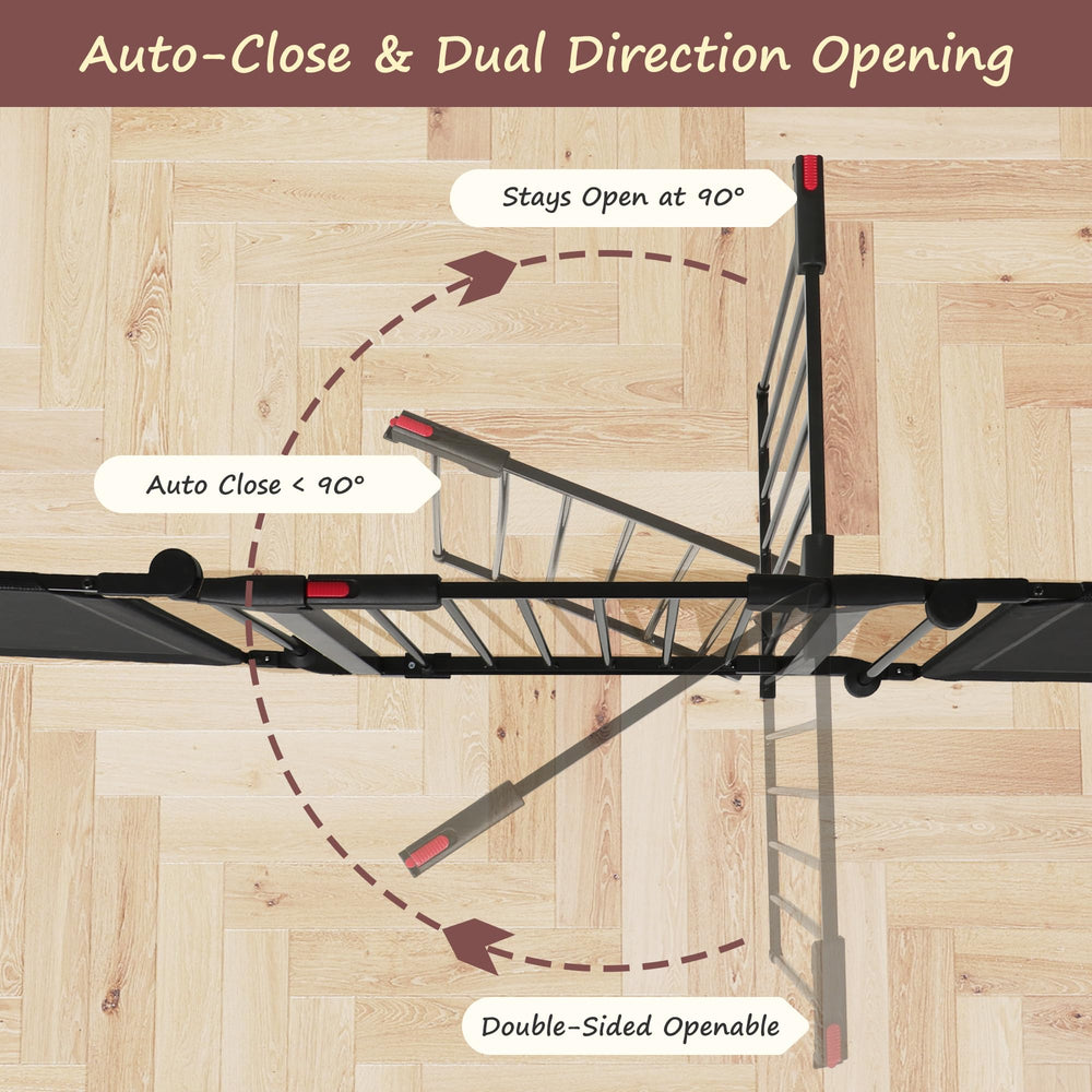 CRUDATE auto-close door keeps pets contained with one-handed use