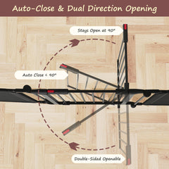 CRUDATE auto-close door keeps pets contained with one-handed use