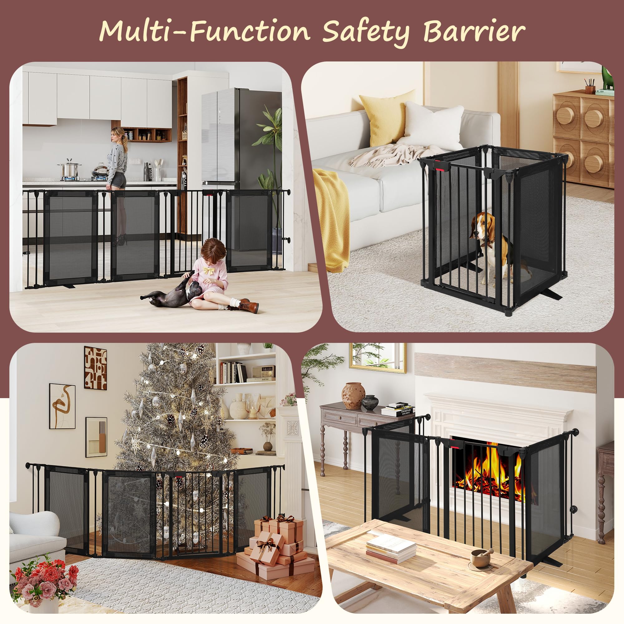 CRUDATE 100-inch wide gate covers wide openings in homes.