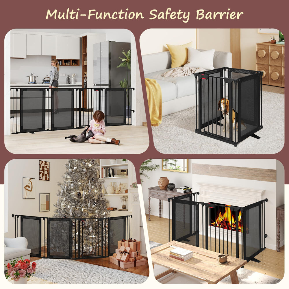 CRUDATE 100-inch wide gate covers wide openings in homes.