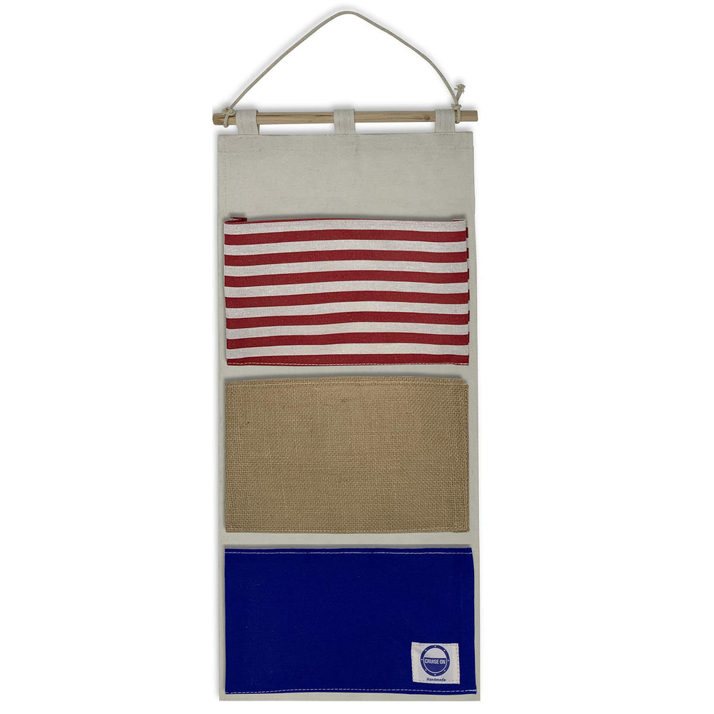 Cruise On fish extender 3-pocket hanging organizer, ideal for organizing Disney gifts for kids and adults.