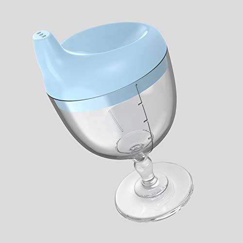 Crumye Prince Sippy Cup shows no-spill lid when tilted for mess-free meals