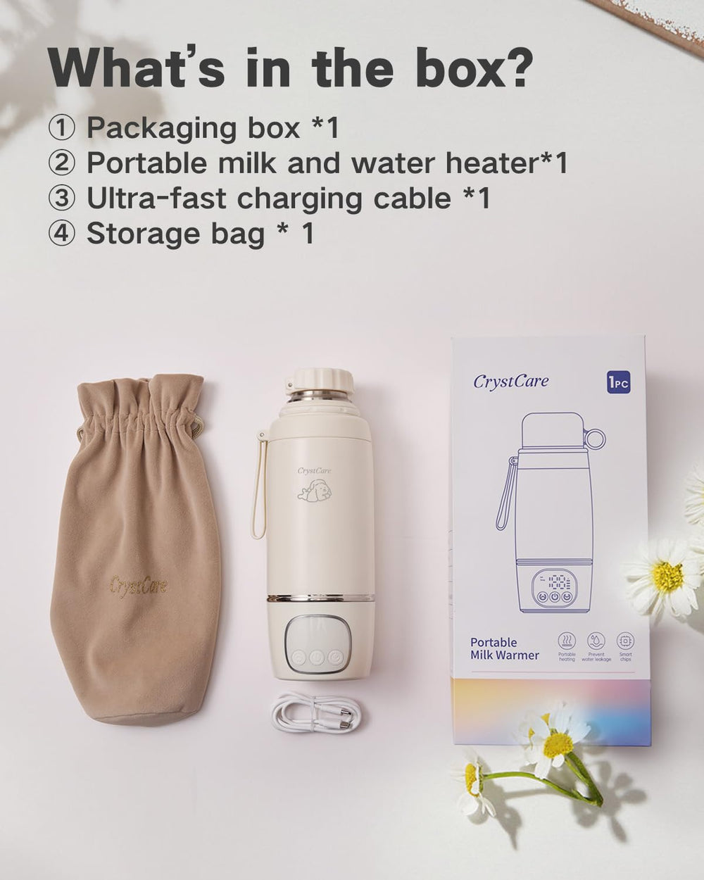Eight-layer insulation keeping heat during travel with CrystCare