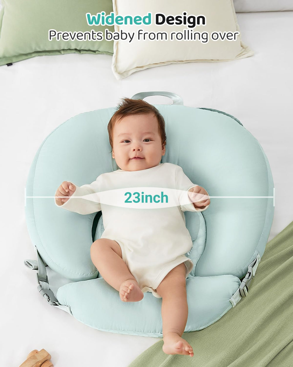 CrystCare nursing pillow versatile support for playtime and bonding moments