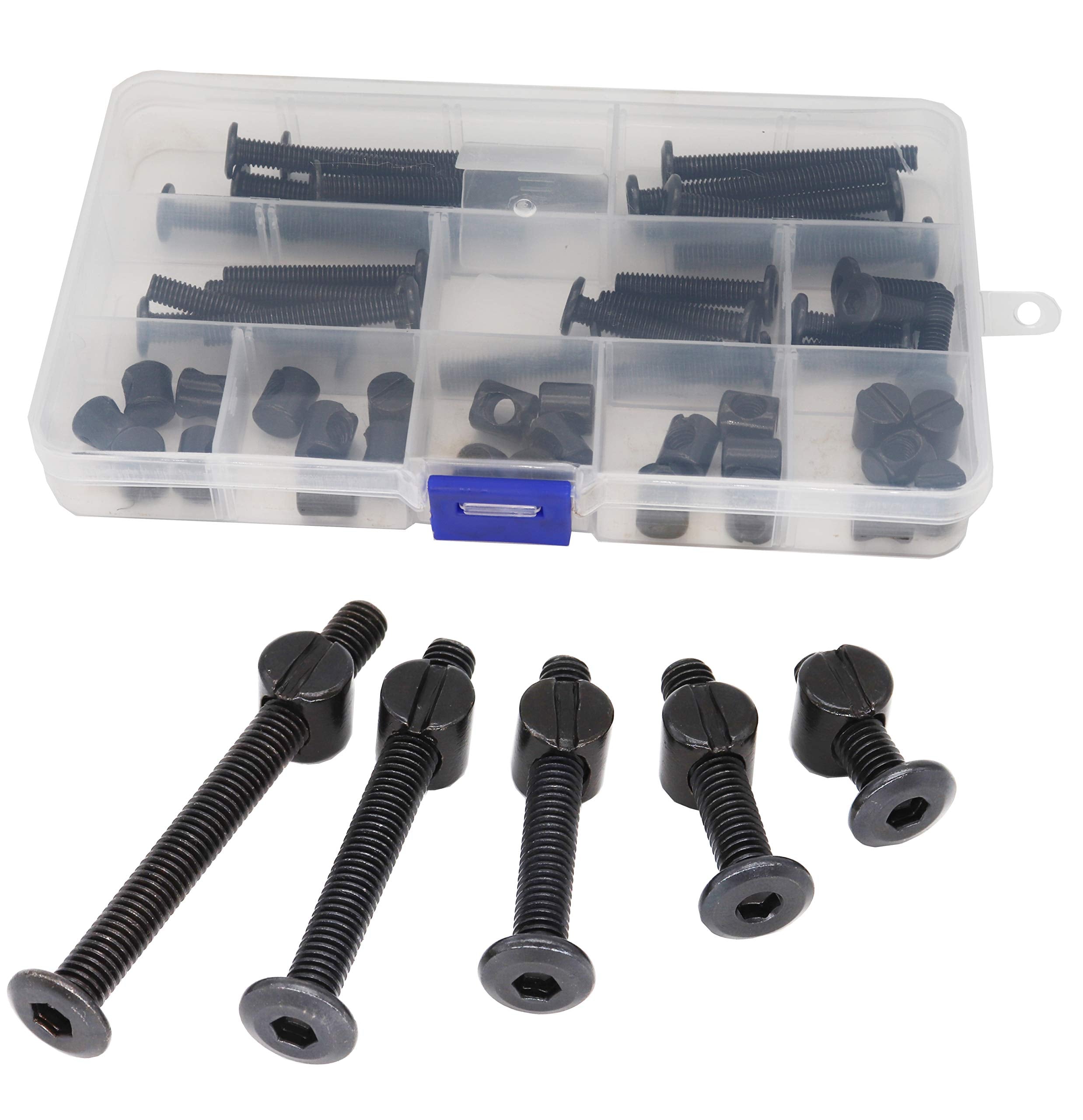 cSeao bolts and barrel nuts kit close-up for sturdy furniture assembly