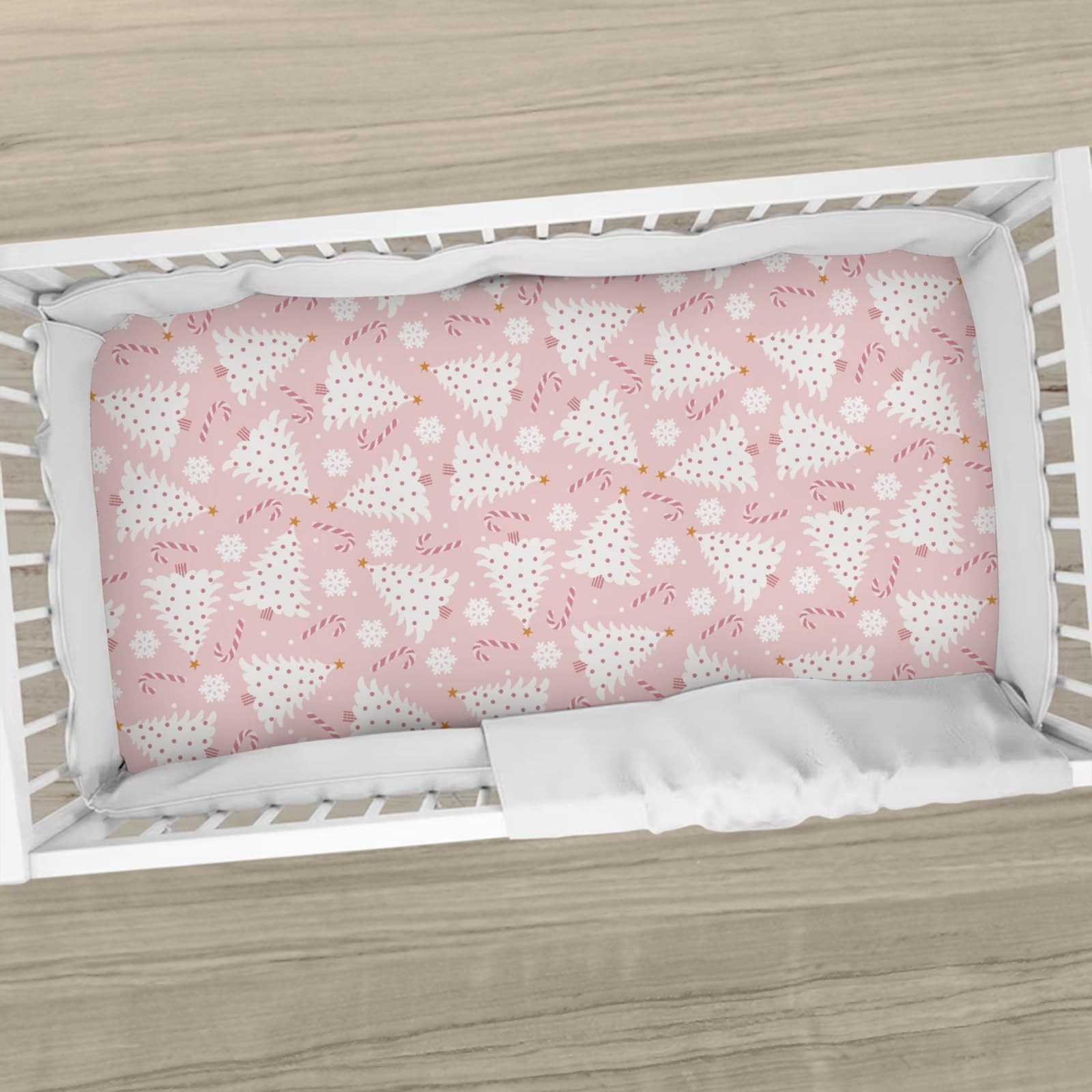 Cstdyfrv 360-degree elastic fit for secure standard-size crib mattresses.