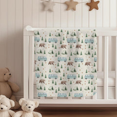Cstdyfrv Camp Bear Bus Blanket used as nursing cover for discreet feeding
