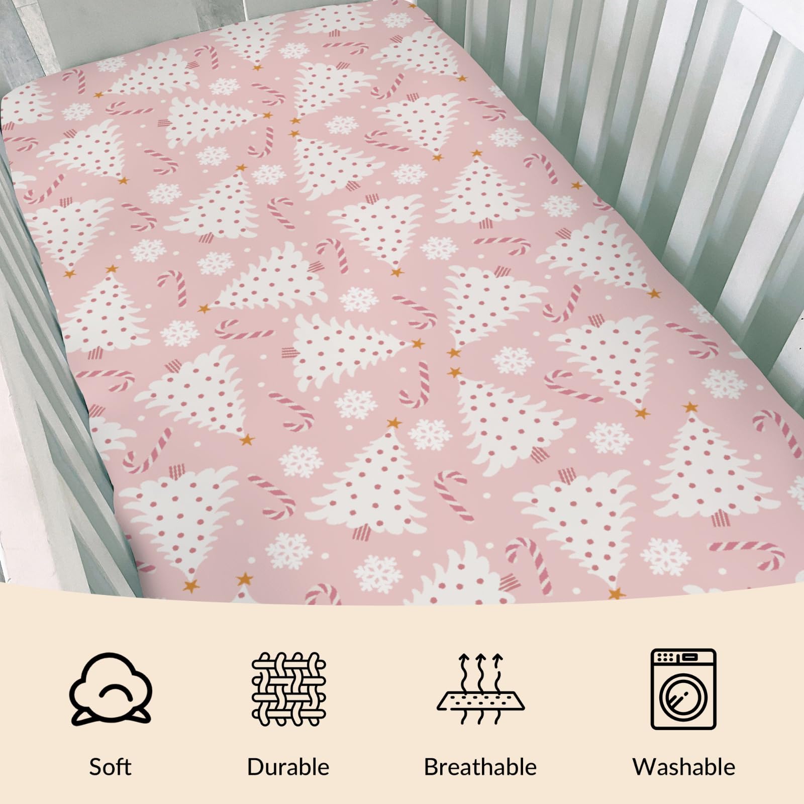 Cstdyfrv cute pine trees bedding for soft, gentle baby sleep.