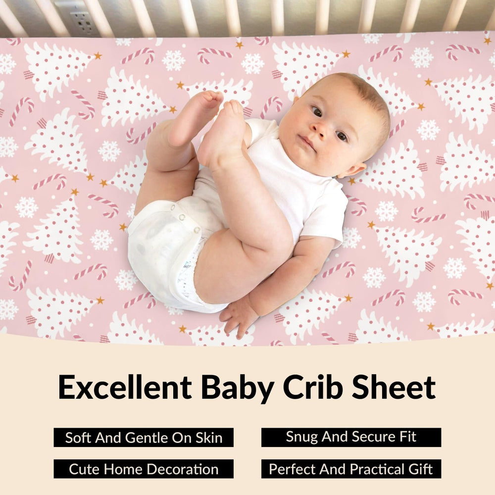 Cstdyfrv machine-washable and durable crib sheet for easy care.