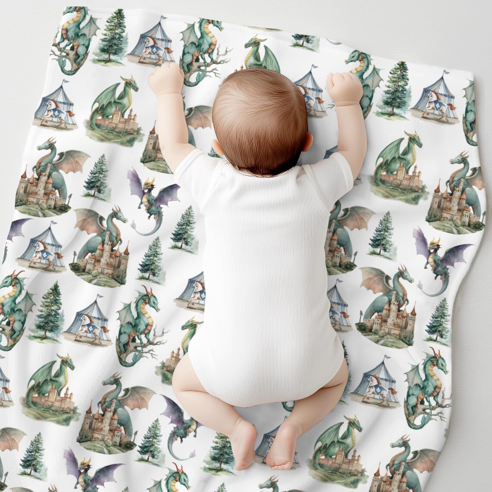 Cstdyfrv Travel blanket in compact, soft fleece for outings.