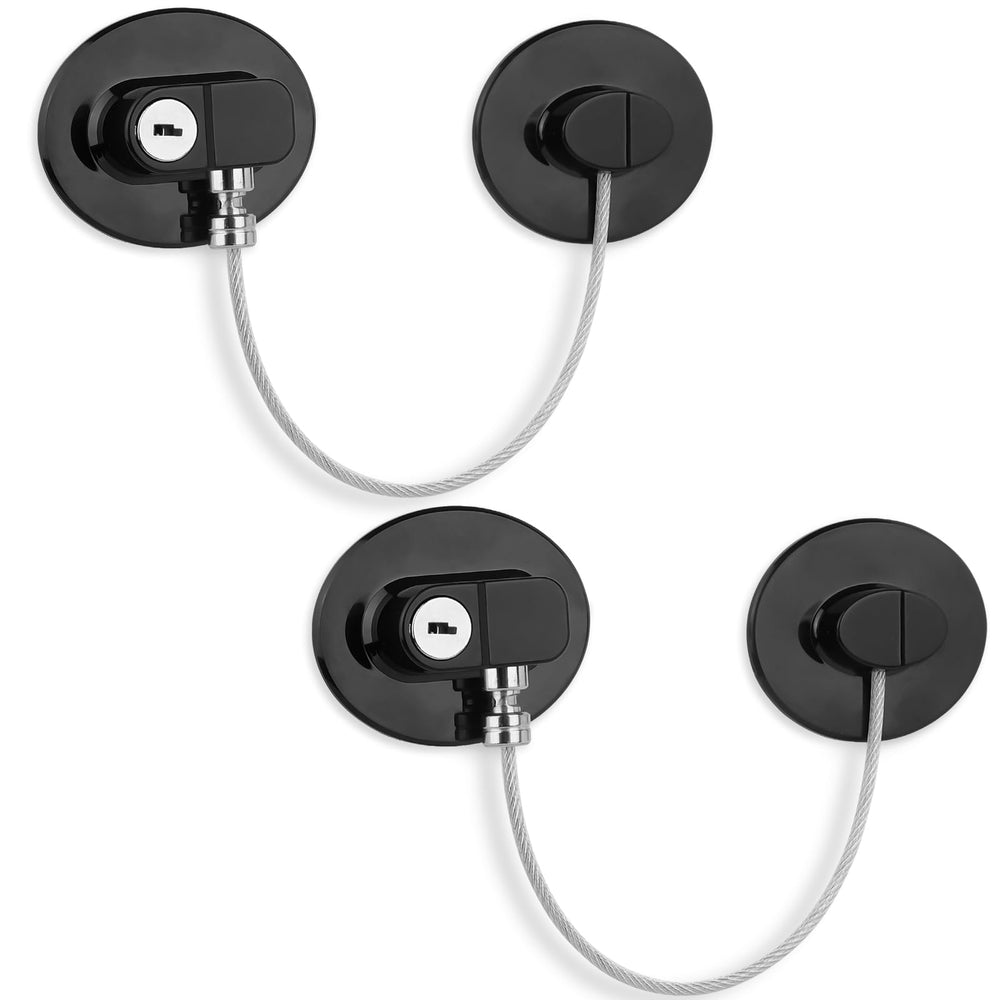 CTEOUNPT fridge lock with key secures refrigerators and cabinets, preventing unauthorized access.