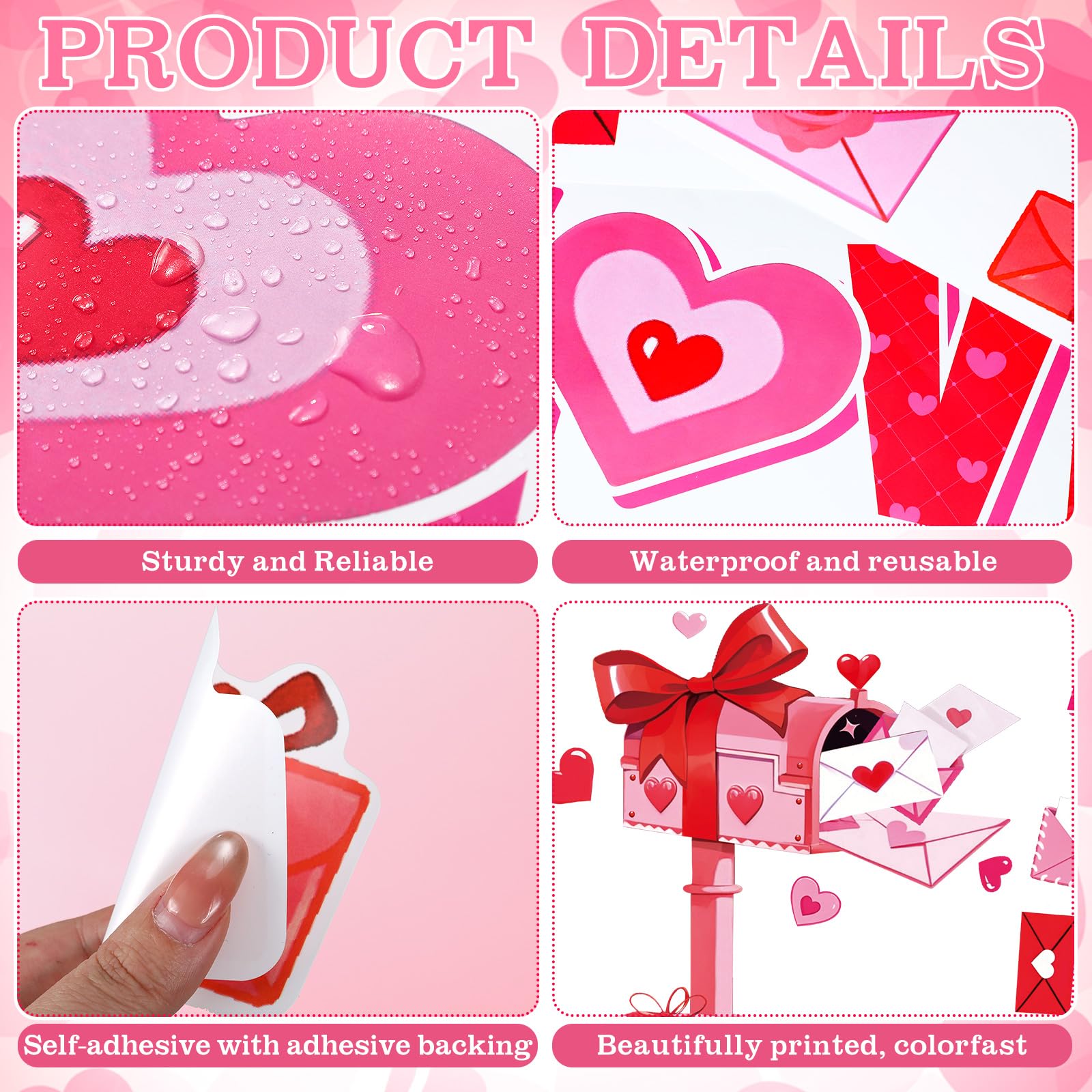CTOSREE large love envelope designs brighten doors and walls