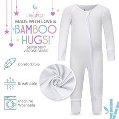 CubbieMoon fold-over mittens on pajamas provide warmth and flexibility