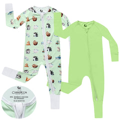 CubbieMoon bamboo-pjs-2-way-zipper simplifies diaper changes with secure guard.