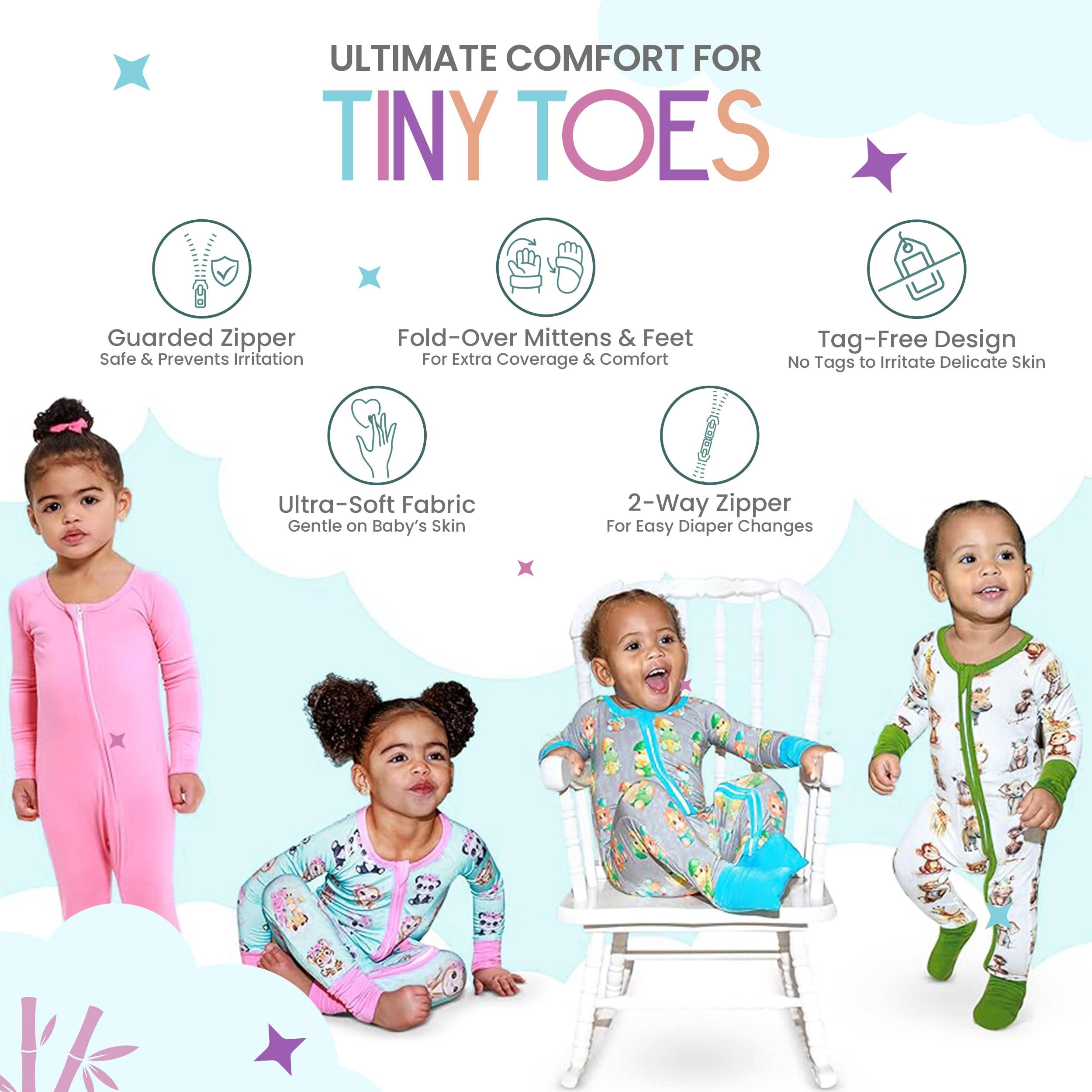 CubbieMoon easy-care-machine-washable PJs retain softness after many washes.